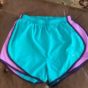 Nike dri-fit shorts teal/purple